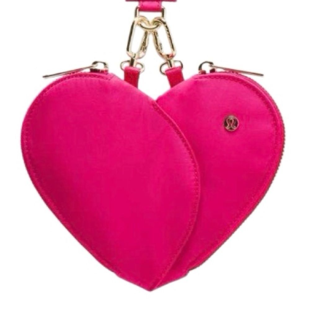 Lululemon Dual Pouch Wristlet Heart Passionate / Passionate / Gold - Picture 3 of 9